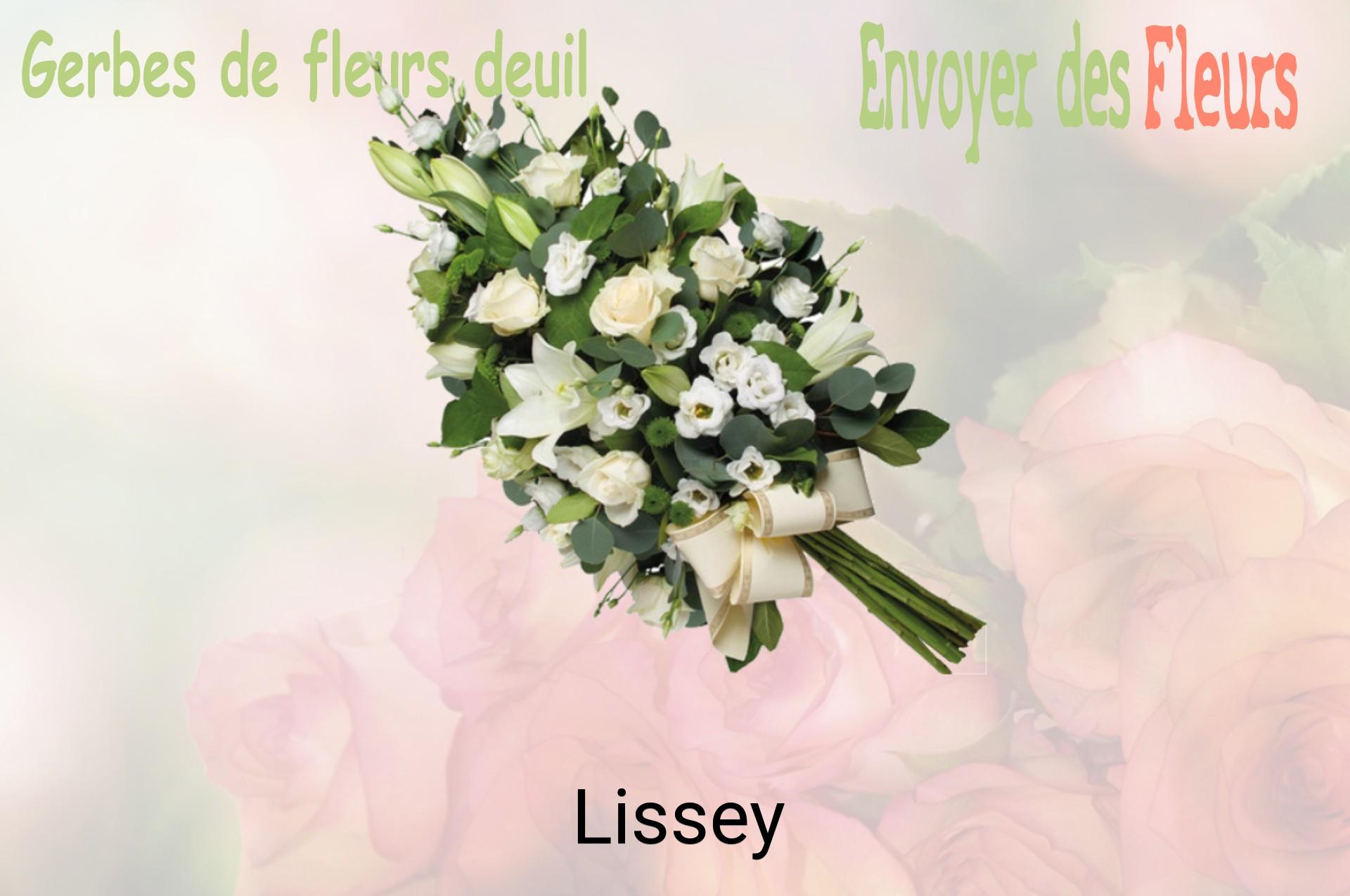 Gerbe de fleurs de deuil livrée à Lissey